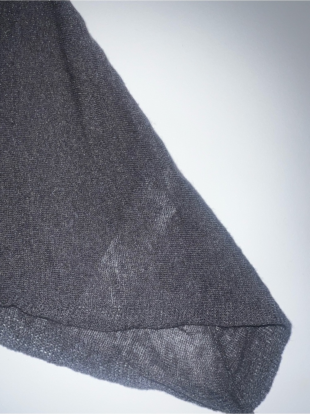 Eileen Fisher Charcoal Gray Organic Linen Hi Low Hem Long Sleeve Top Sz M - Picture 4 of 10